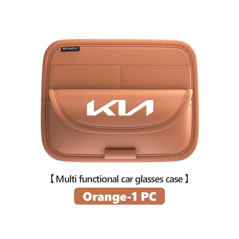 Für KIA Auto Sonnenblende Brillen Organizer Box Brillen Aufbewahrungstasche Auto Zubehör Stinger Optima Cerato Soul Venga Forte