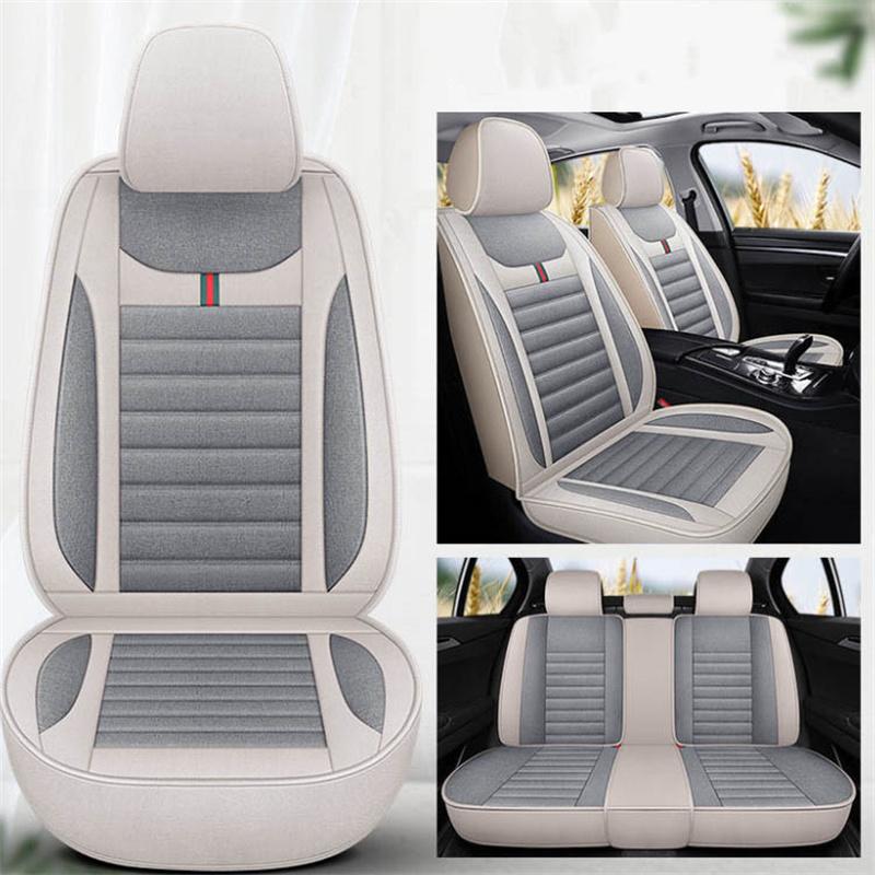 Coprisedile Universale in Lino Protezione Sedile Auto in Lino Cuscino per Veicolo Automobilistico Adatto per Berlina SUV Pick-up Articoli per Auto