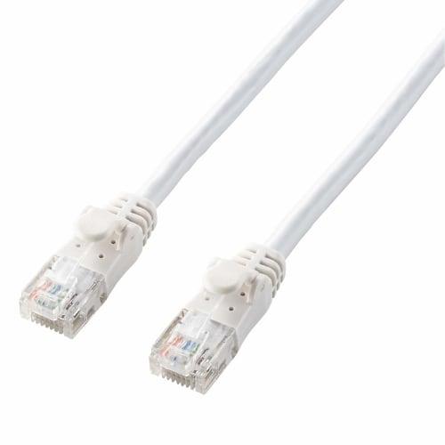 ELECOM LAN Cable CAT6A 7m Nail Break Prevention Connector Soft White LD-GPAY/WH7