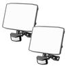 Shineshare 60W 2-Piece Motion Sensor LED Floodlight with 3D Holder, FlatCorner Mountable, Adjustable Beam Angle, 1.5M Cord, 6000K, 100V Compatible,
