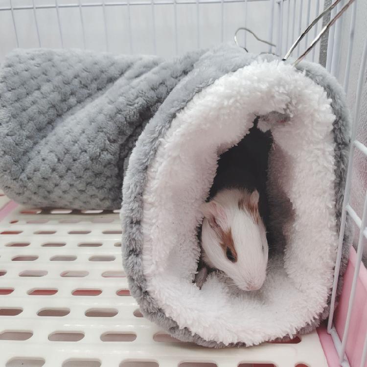 Hamster Hammock Cave Shed Small Pet Warm Hut Cage Tunnel for Guinea Pigs