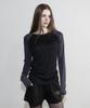 Maegolenseoul Drowning Loose Fit Raglan Long Sleeve Black