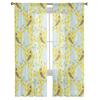 Yellow Flowers And Robins Sheer Curtains For Living Room Bedroom Tulle Curtain For Kitchen Voile Curtain Blind Panels