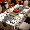 Space-saving Halloween Decoration Table Runner, 18 X 72 Inch Gothic Black Lace Spider Dramatic Cover Web Runner for Kitchen Dinner Centerpiece, Party