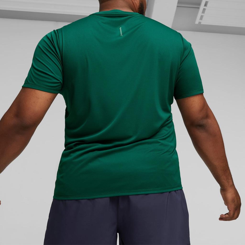 Puma Classics Run Favourite Short Sleeve Running Tee Men Tops Green 523150-43