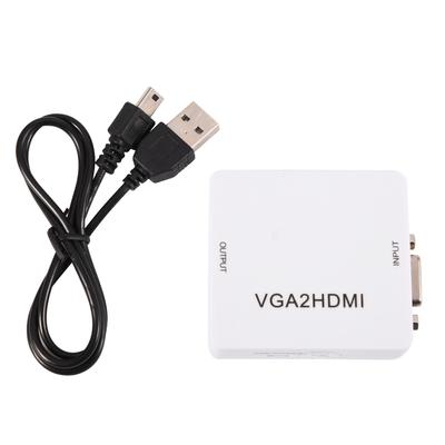 Mini VGA To HDMI Converter 1080P VGA2HDMI Adapter For PC Laptop DVD To HDTV Projector