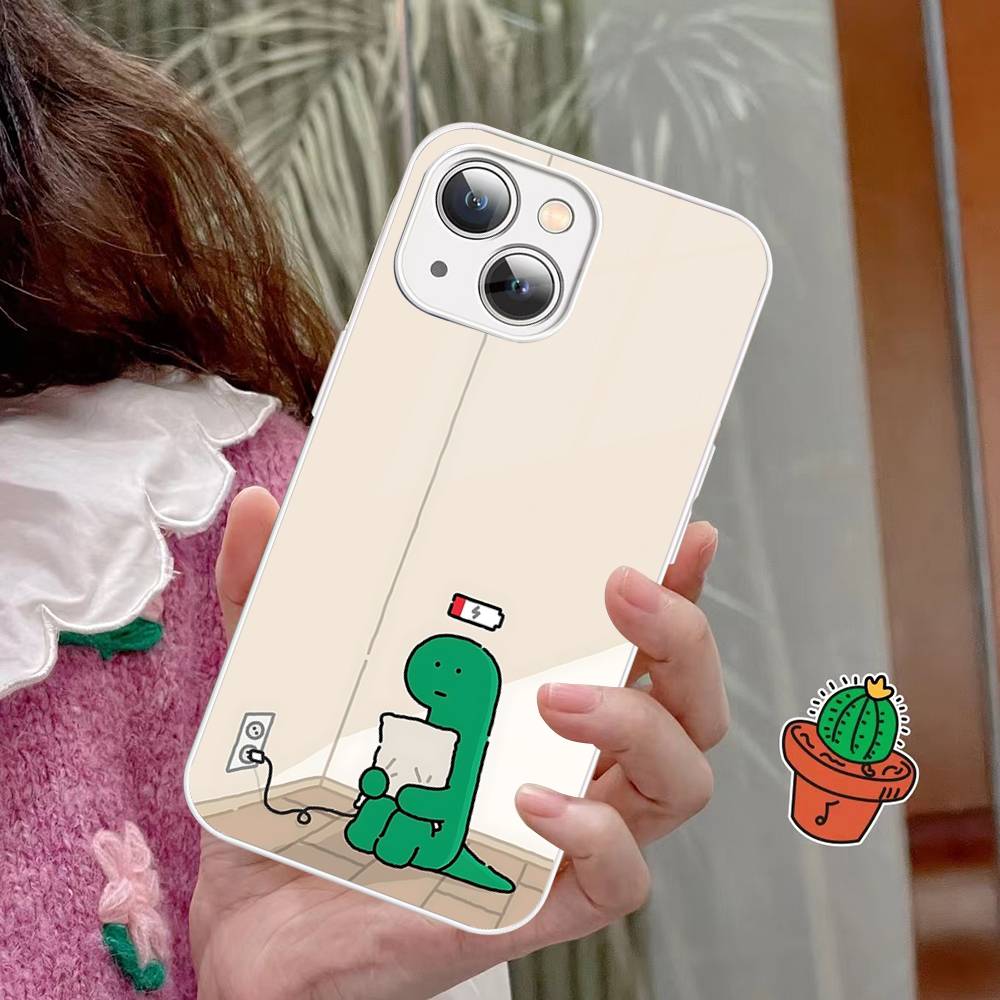 Cartoon J-Joguman Studio Tempered Glass For Iphone 14 13 12 11 Pro Mini XS MAX 14Plus X XS XR Cover