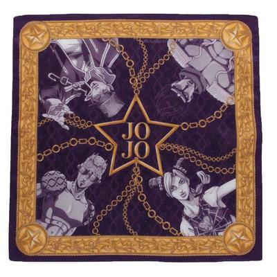 JoJo's Bizarre Adventure: Stone Ocean Print Handkerchief (Purple) Jolyne & Jotaro Approx. 50cm 000125-0003-01