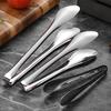 Stainless Steel Serving Tongs Non-Slip Ergonomic Food Tongs for BBQ Buffet Kitchen Rust-Resistant Dishwasher Safe Versatile Clips for Steak Bread Ice