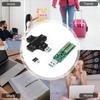 AS62 USB C Tester,2 In 1 Type C USB Tester Color Screen IPS Digital Multimeter,Voltage,Current,Power,Temperature,with Loader