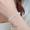 Cui Yan S925 Sterling Silver Korean Style White Pearl Bracelet for Women - Exquisite Hand Chain