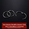DIY Openable Iron Rings for Binding, Loose Leaf, Key Chains, and Curtains