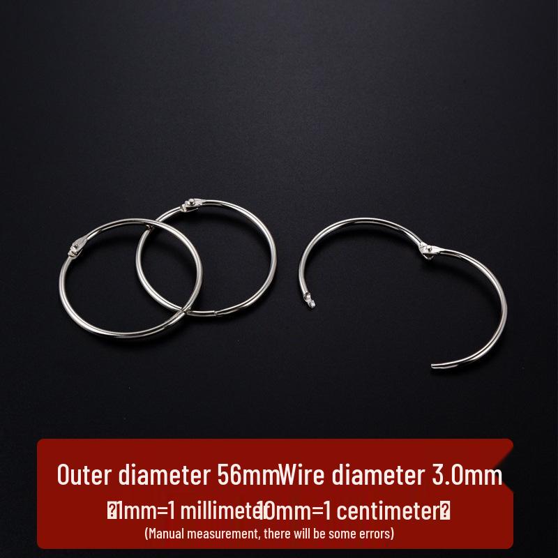 DIY Openable Iron Rings for Binding, Loose Leaf, Key Chains, and Curtains