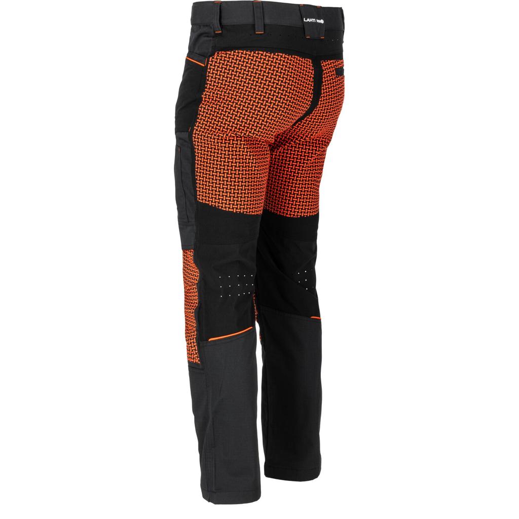 Black-Polish Roofer' Trousers with Stretch Inserts, "",Ce,Lahti