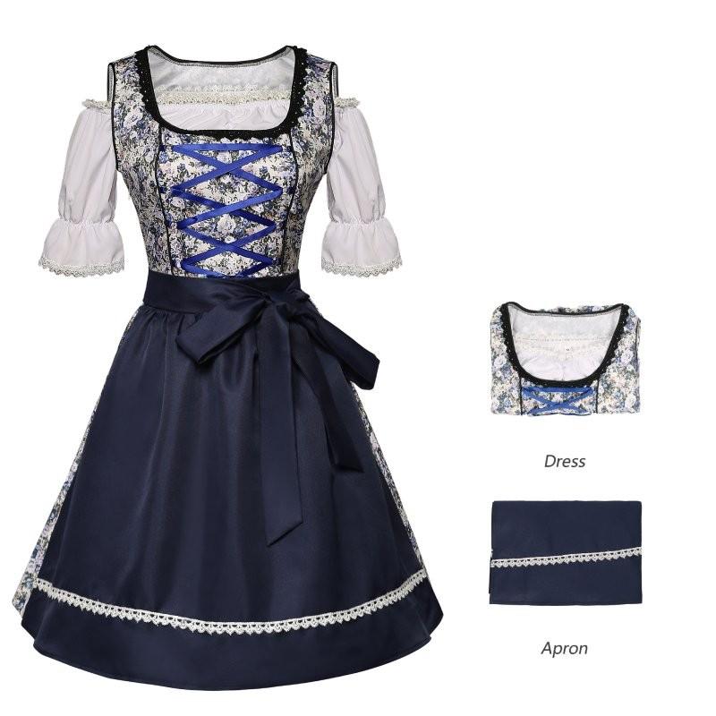 Female National Bavarian Uniform Cosplay Decoration Costume Skirt Performance