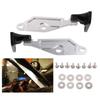 For Honda Acura 1992-2001 Civic Type R DC2 EK Billet Quick Release Hood Hinge Latch Parts Accessories Silver