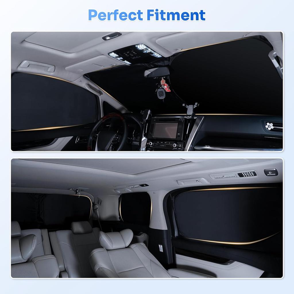 For Tesla Model Y Juniper 2020-2026 Windshield Sun Shade Side Rear Window Cover Sunshade Sun Visor Shield Privacy Protection