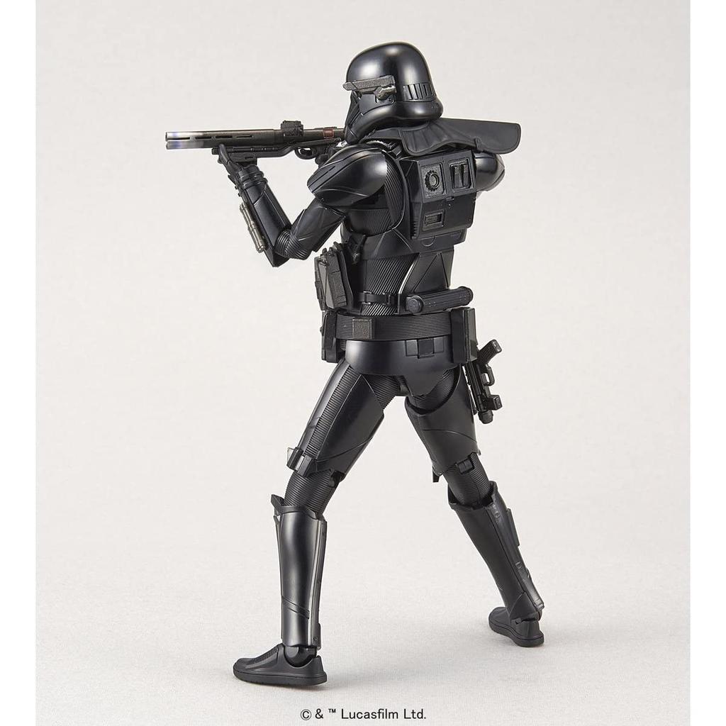 BANDAI SPIRITS Star Wars Death Trooper Scale Plastic Model Black 1/12 Color-coded