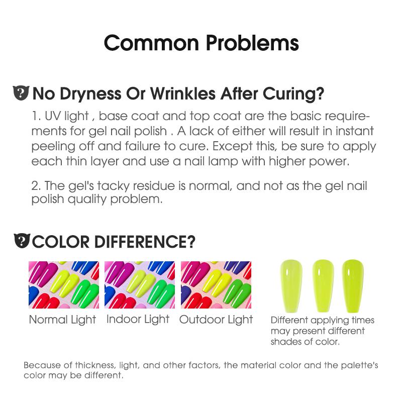 ROSALIND Neonglänzender Nagelgellack für die Maniküre mit UV-LED-Lampe, Gel-Nagelkunst-Design