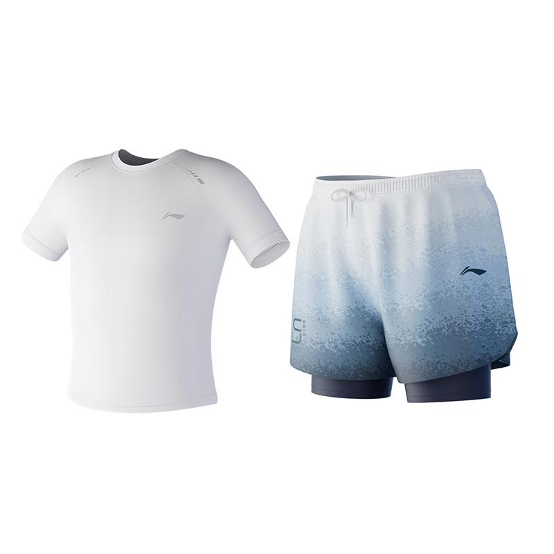 Li Ning Badminton Jersey Breathable Comfortable Men's AAYW821-1-2