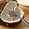 Wall-Mountable Stainless Steel Coconut Grater with Thickened Handle for DIY Summer Drinks