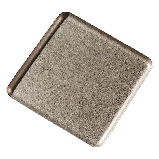 Vintage čtvercový talíř na jídlo Nerezová servírovací mísa na steaky, dezerty, dorty Podnos do myčky nádobí Stolní nádobí pro domácí použití a restaurace