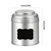 Tinplate Teas Canister With Duals Protections Lid Large Capacity Countertop Storage Solution Kitchen Accessories