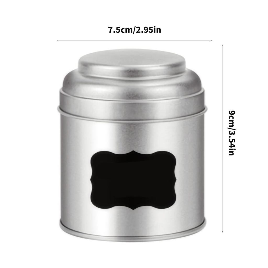 Tinplate Teas Canister With Duals Protections Lid Large Capacity Countertop Storage Solution Kitchen Accessories