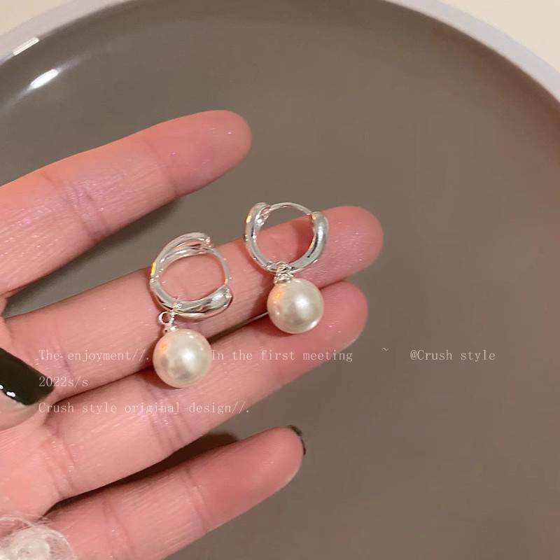 Korean Water Drop Pearl Earrings - Elegant High-End Summer 2023 Trendy Ear Studs for Women