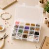 20-Compartment Detachable Transparent Plastic Storage Box