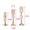 Dropship Metal Diamond Crystal Multi-Functional Gold Tall Vases Wedding Banquet Centerpieces Vase for Party Decoration