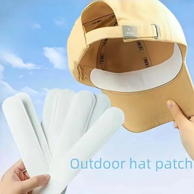 10 ks Jednorázové nálepky na klobouk absorbující pot, Nálepky absorbující pot na okraj a límec, Nálepky proti potu a nečistotám dovnitř klobouku