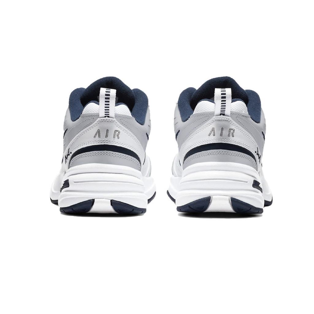Nike Air Monarch 4 Misty Night Starlight Textile, Leather Low Top Chunky Sneakers Men's Black White Gray 415445-102(Team141-)