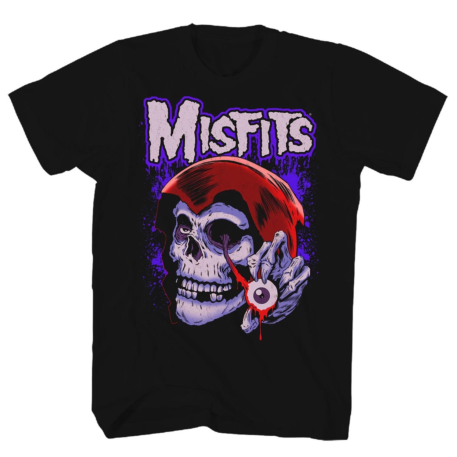 Men s Misfits Evil Eye Fiend T-shirt Medium Black XXL