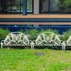 4x Decorative Garden Fences Animal Barrier Fence Butterfly Decor Pet Border Picket for