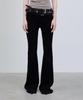 Deoaeteus Slit Bootcut Knit Leggings_Black