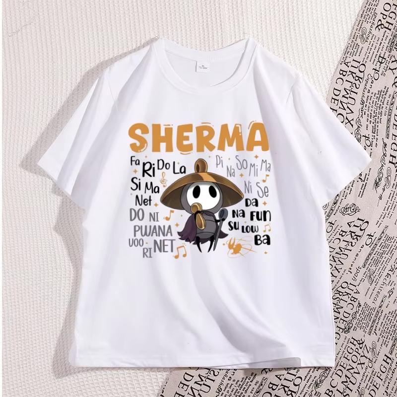 Sherma Song T Shirt Funny Game Quote TShirt Cotton Casual Short Sleeve Round Neck Tees Unisex Streetwear Male Clothes Tops