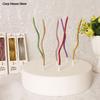 New 6Pcs/box Cake Candle Colorful Curved Spiral Cake Candle Long Multicolor Colored Curving Cake Candle Kids Birthday Decoration