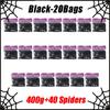 Halloween Spider Web Decorations Stretch Cobwebs with Fake Spiders, Scary Indoor/Outdoor Halloween Party Props