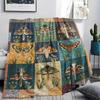 1Pc Patchwork Insect Print Flannel Blanket, High quality Comfortable for All Seasons, Home Decor, Warmth and Comfort, Perfect for Christmas Gifts67