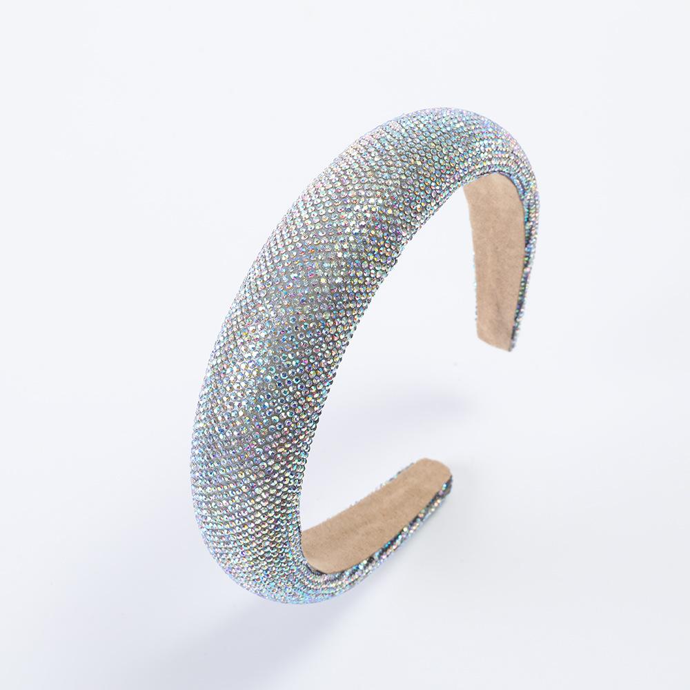 Full Of Diamonds, Super Glitter Temperament Headbands, Fashionable And Versatile, Colored Diamonds, Pressed Headbands, Simple Personality