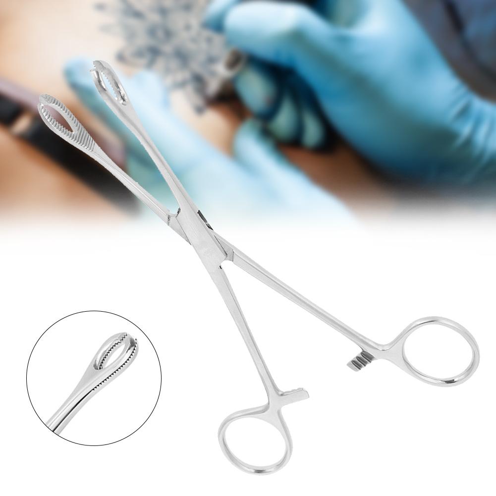 Professional Ear Lip Navel Nose Tongue Septum Sponge Forceps Clamp Body Piercing Pliers Tool