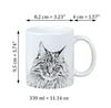 Maine Coon - Cup with a Cat, Cute Cup with Graphics, a Gift with Your Photo from the Art-Dog Brand