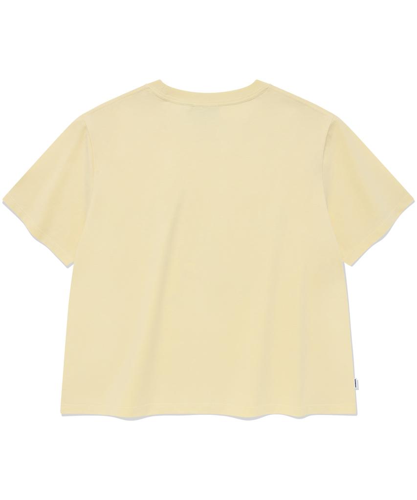 COVERNAT WOMAN Sitting Clovern T-Shirt Light Yellow