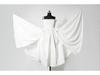 French Retro White Spaghetti Strap Backless Ruffled Slimming Maxi Dress
