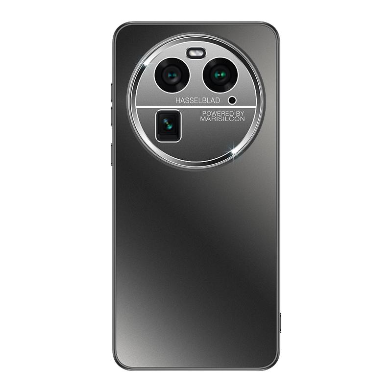 For Oppo Find X7 X6 Pro Ultra Metal lens all inclusive Protector Straight Edge Back Plating PC Matte Frosted Anti fingerprint Bumper Cover Case Shell