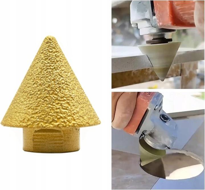 FREZ STOŻKOWY STOŻEK DIAMENTOWY 38mm M14 DO GRESU PŁYTEK GLAZURY CERAMIKI