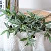 4 Fork Artificial Olive Branch Plastic Fake Plant Simulated Olive Leaf  Wedding Decor