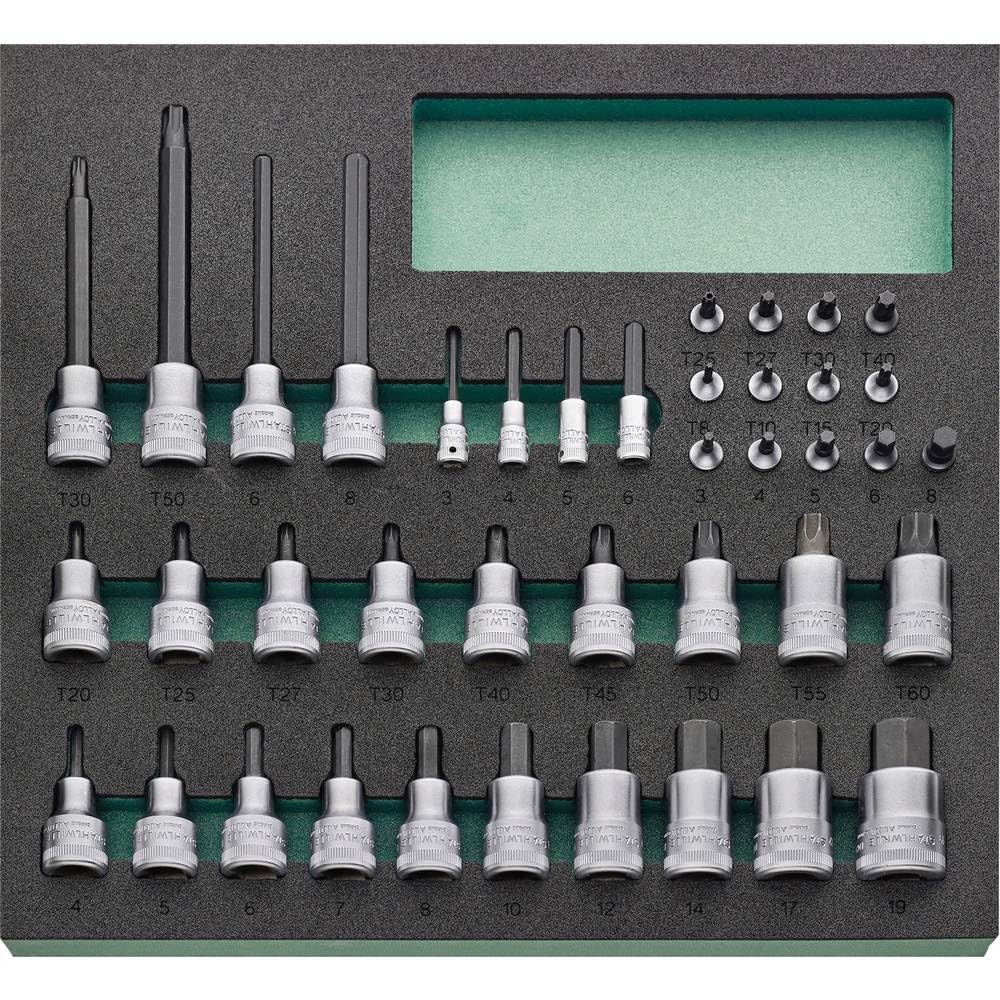 STAHLWILLE TCS Socket Set TCS11 40-piece Inhex/Hexalobular 821/40