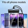 Universelle Transparente Wasserdichte Touchscreen-Handytasche Für Outdoor-Tauchen Und Schwimmen Crossbody-Handyhülle